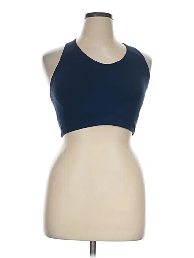 Pre-owned Spanx Tank Top Blue Halter Neckline Tops