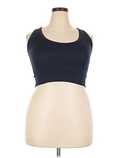 Pre-owned Spanx Tank Top Blue Strapless Neckline Tops