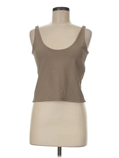 Pre-owned Spanx Tank Top Brown Strapless Neckline Tops