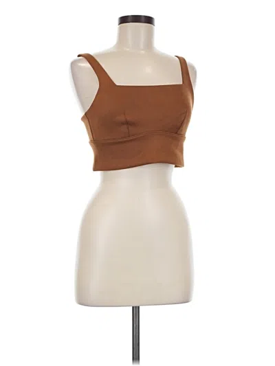 Pre-owned Spanx Tank Top Brown Strapless Neckline Tops