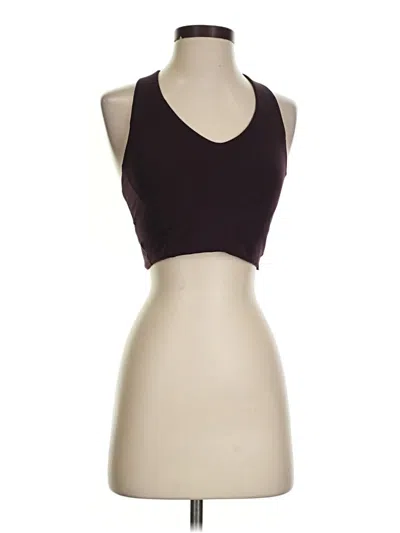 Pre-owned Spanx Tank Top Burgundy Halter Neckline Tops