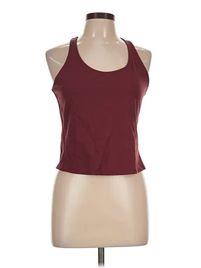 Pre-owned Spanx Tank Top Burgundy Halter Neckline Tops