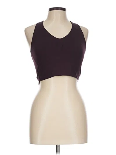 Pre-owned Spanx Tank Top Burgundy Halter Neckline Tops