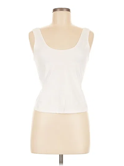 Pre-owned Spanx Tank Top Ivory Strapless Neckline Tops In White