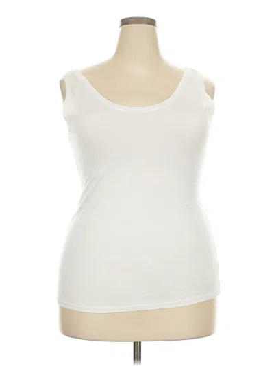 Pre-owned Spanx Tank Top Ivory Strapless Neckline Tops In White