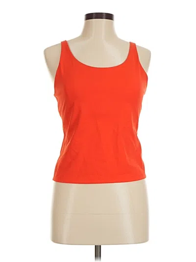 Pre-owned Spanx Tank Top Orange Halter Neckline Tops