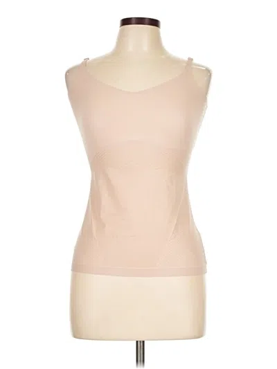 Pre-owned Spanx Tank Top Tan Strapless Neckline Tops