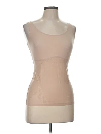 Pre-owned Spanx Tank Top Tan Strapless Neckline Tops