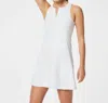 SPANX THE GET MOVING ZIP FRONT EASY ACCESS DRESS IN VIVID WHITE