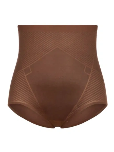 Spanx Thinstincts 2.0 High-waist Shaping Brief In Chestnut Brown