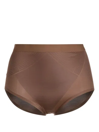 Spanx Thinstincts 2.0 High-waisted Briefs In Brown