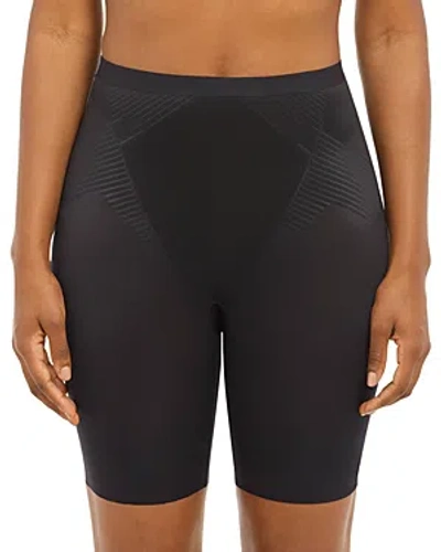 Spanx Thinstincts 2.0 Mid Thigh Shorts In Very Black