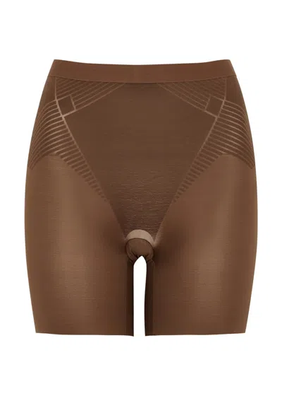 Spanx Thinstincts 2.0 Girl Shorts In Brown