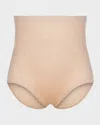 Spanx Plus Size Suit Your Fancy High-waist Shaping Thong In Champagne Beige