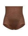 Spanx Printed Power High Waist Brief In Chestnut Brown