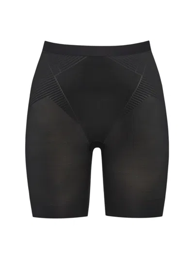 Spanx Thinstincts 2.0 Mid Thigh Short In Very Black