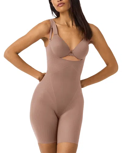 SPANX THINSTINCTS 2.0 OPEN BUST MID THIGH BODYSUIT,10235R