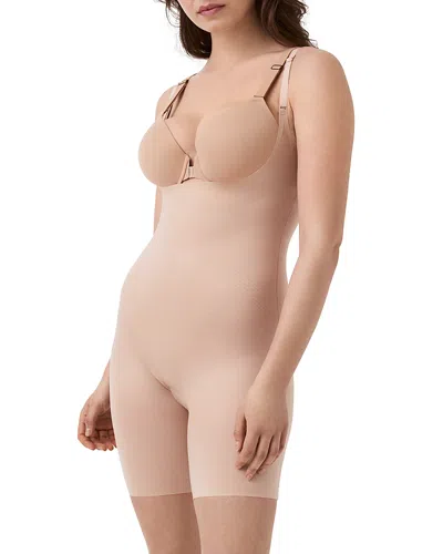 SPANX THINSTINCTS 2.0 OPEN BUST MID THIGH BODYSUIT,10235R