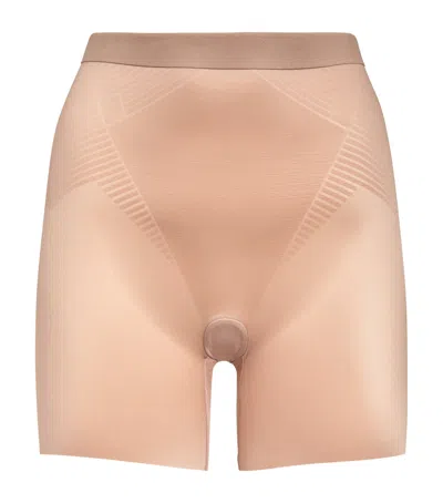 Spanx Thinstincts 2.0 Sculpting Shorts In Beige