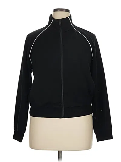 Pre-owned Spanx Track Jacket In Black