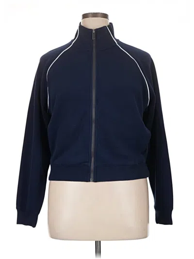 Pre-owned Spanx Track Jacket In Blue