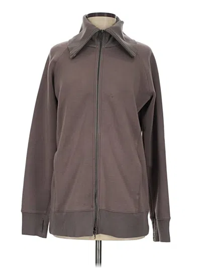 Pre-owned Spanx Track Jacket In Gray