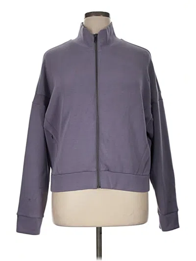 Pre-owned Spanx Track Jacket In Gray