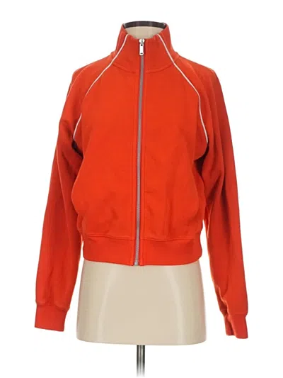 Pre-owned Spanx Track Jacket In Orange