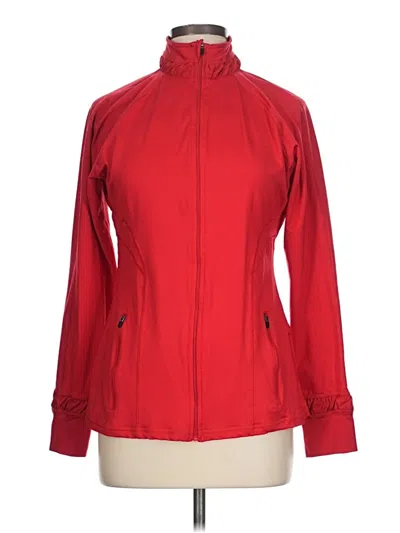 Pre-owned Spanx Track Jacket In Red