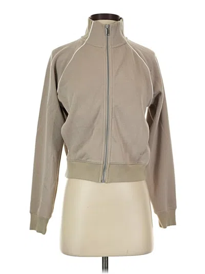 Pre-owned Spanx Track Jacket In Tan