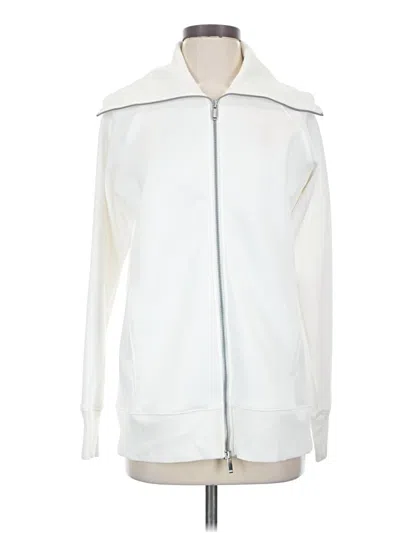 Pre-owned Spanx Track Jacket In White