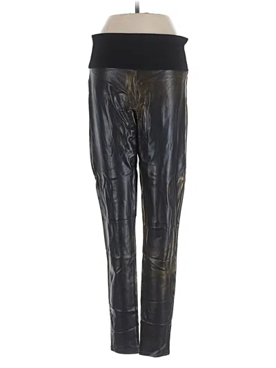 Pre-owned Spanx Track Pants In Black