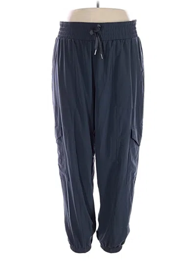 Pre-owned Spanx Track Pants In Blue
