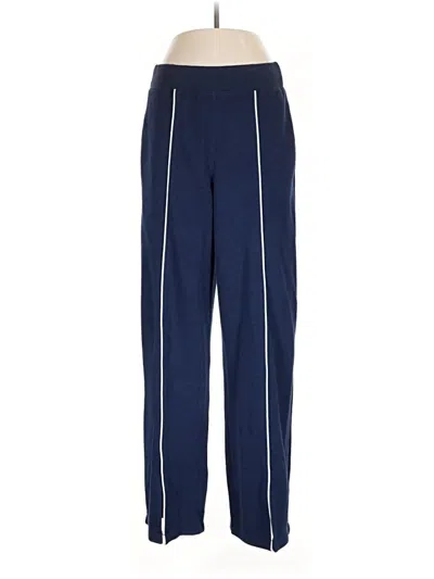 Pre-owned Spanx Track Pants In Blue