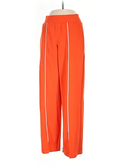Pre-owned Spanx Track Pants In Orange