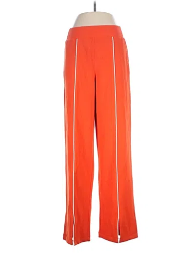 Pre-owned Spanx Track Pants In Orange