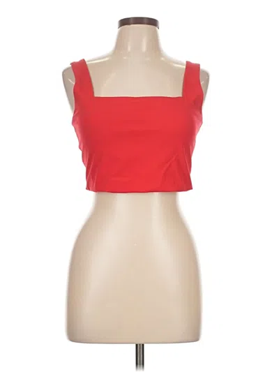 Pre-owned Spanx Tube Top Red Strapless Neckline Tops