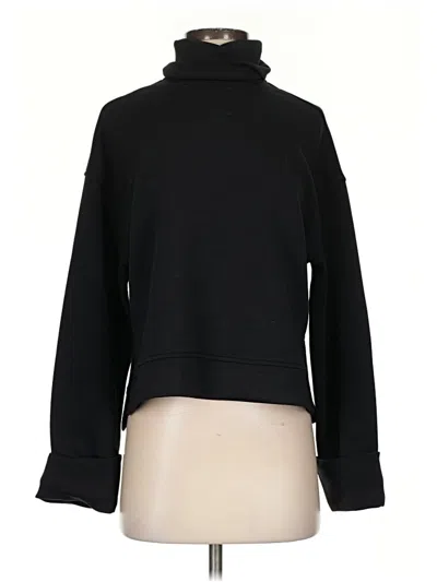 Pre-owned Spanx Turtleneck Sweater In Black