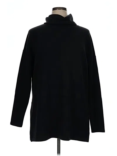 Pre-owned Spanx Turtleneck Sweater In Black
