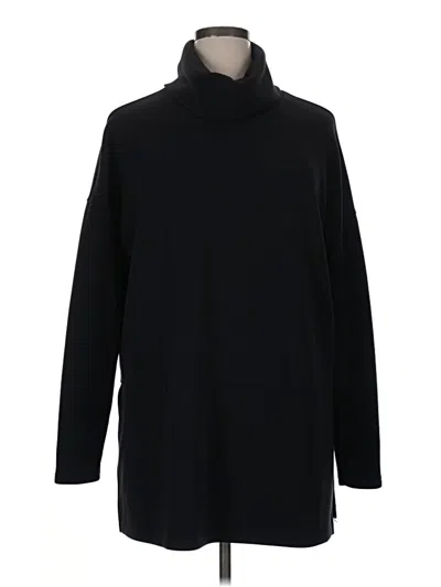 Pre-owned Spanx Turtleneck Sweater In Black