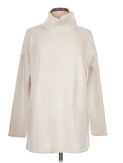 Pre-owned Spanx Turtleneck Sweater In Ivory