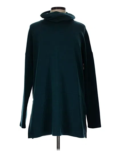 Pre-owned Spanx Turtleneck Sweater In Teal