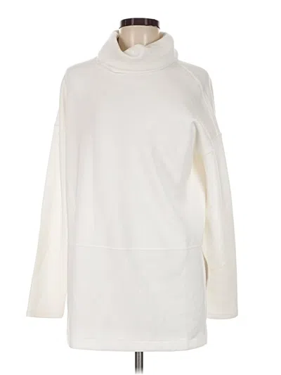 Pre-owned Spanx Turtleneck Sweater In White