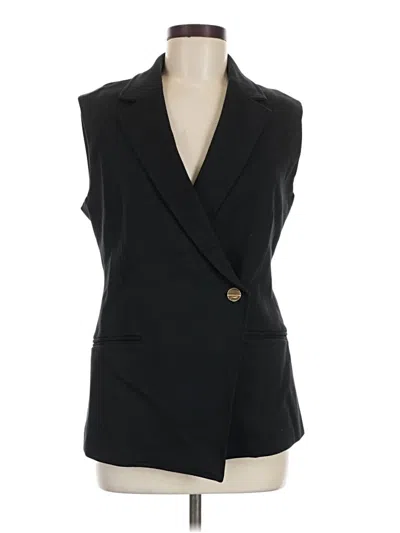 Pre-owned Spanx Tuxedo Vest In Black