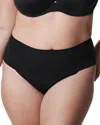 Spanx Smooth Undie-tectable Natural Waist Brief In Very Black