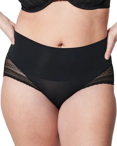 Spanx Undie-tectable Illusion Lace Hi-hipster In Black