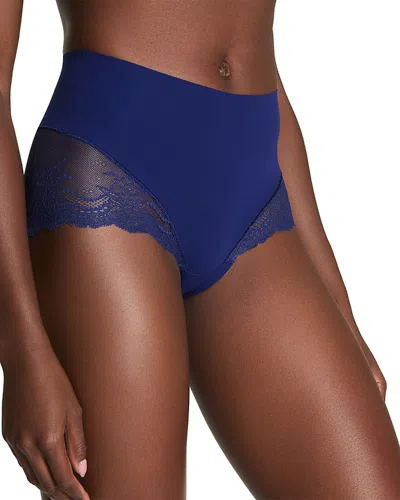 Spanx Undie-tectable Lace Hi-hipster Panty In Blue
