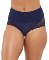 Spanx Undie-tectable Lace Hi-hipster Panty In Timeless Navy