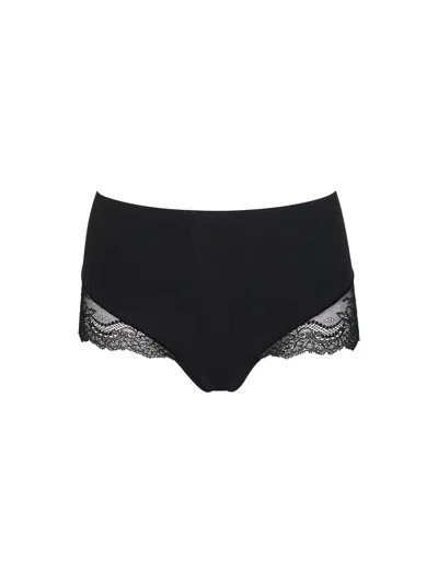 Spanx Smooth Undie-tectable Lace Hi-hipster In Black