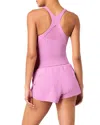 Spanx V Neck Cross Back Tank Top In Petunia